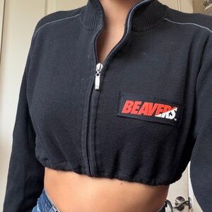 Oregon State Beavers crop vintage sweater x-small